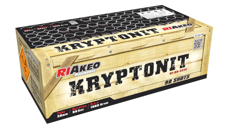 Jetzt Kryptonit 98-Schuss-Feuerwerkverbund (Stahlkäfig) ab 165.74€ bestellen