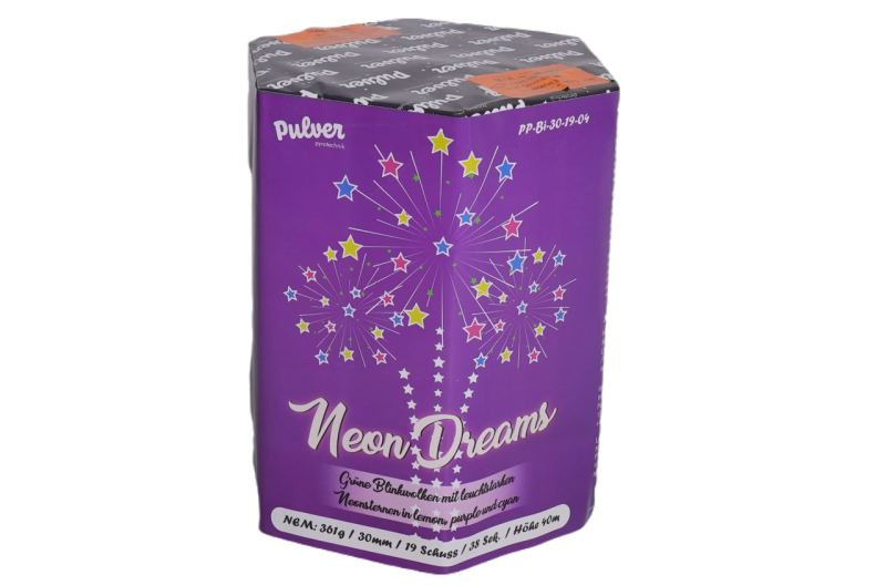 Jetzt Neon Dreams 19-Schuss-Feuerwerk-Batterie ab 33.99€ bestellen