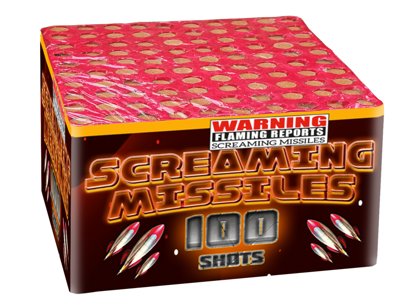 Jetzt Screaming Missiles 100-Schuss-Feuerwerk-Batterie ab 12.74€ bestellen
