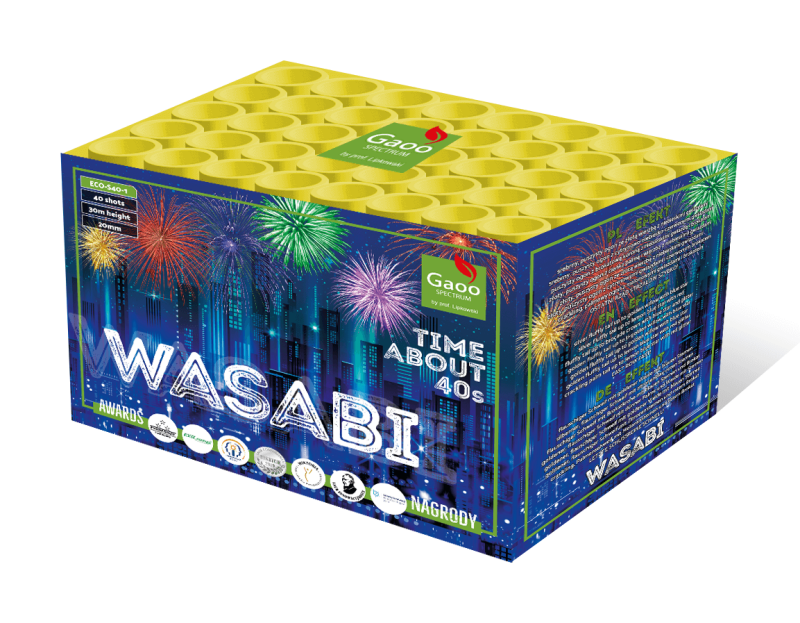 Jetzt Wasabi 40-Schuss-Feuerwerk-Batterie ab 33.14€ bestellen